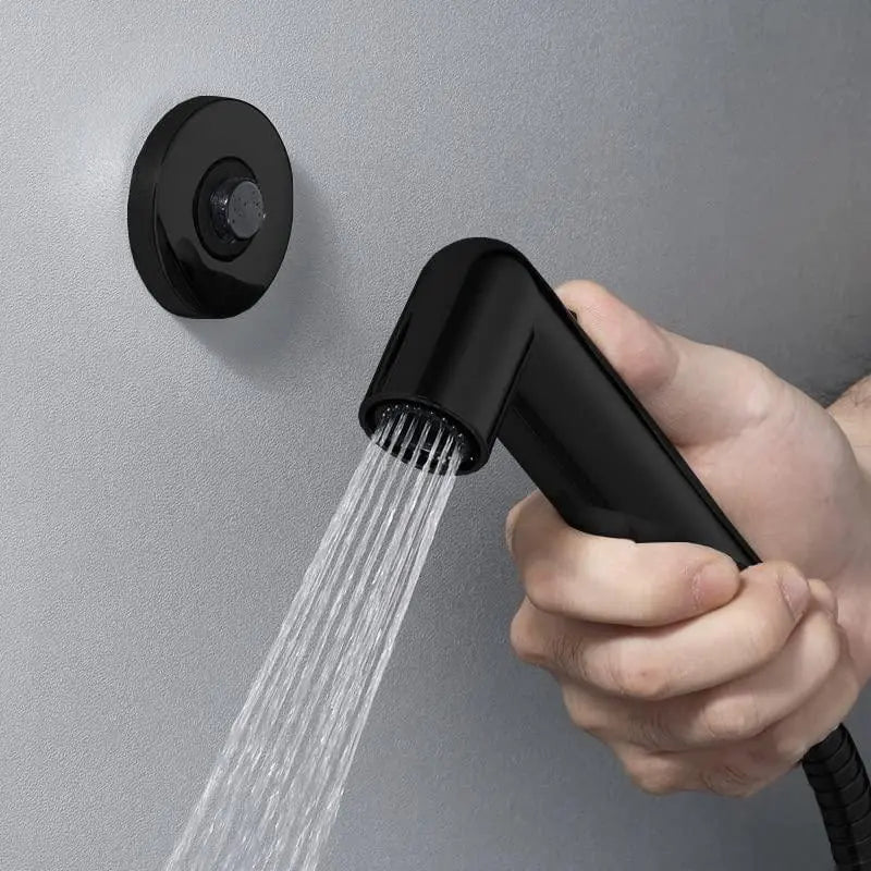 Fossa Magnetic Health Faucet with Magnetic Holder/Bidet Sprayer for Toilet and Bathroom/Jet Spray Black