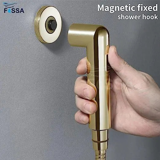 Fossa Magnetic Health Faucet With Magnetic Holder/Bidet Sprayer for Toilet and Bathroom/Jet Spray Gold