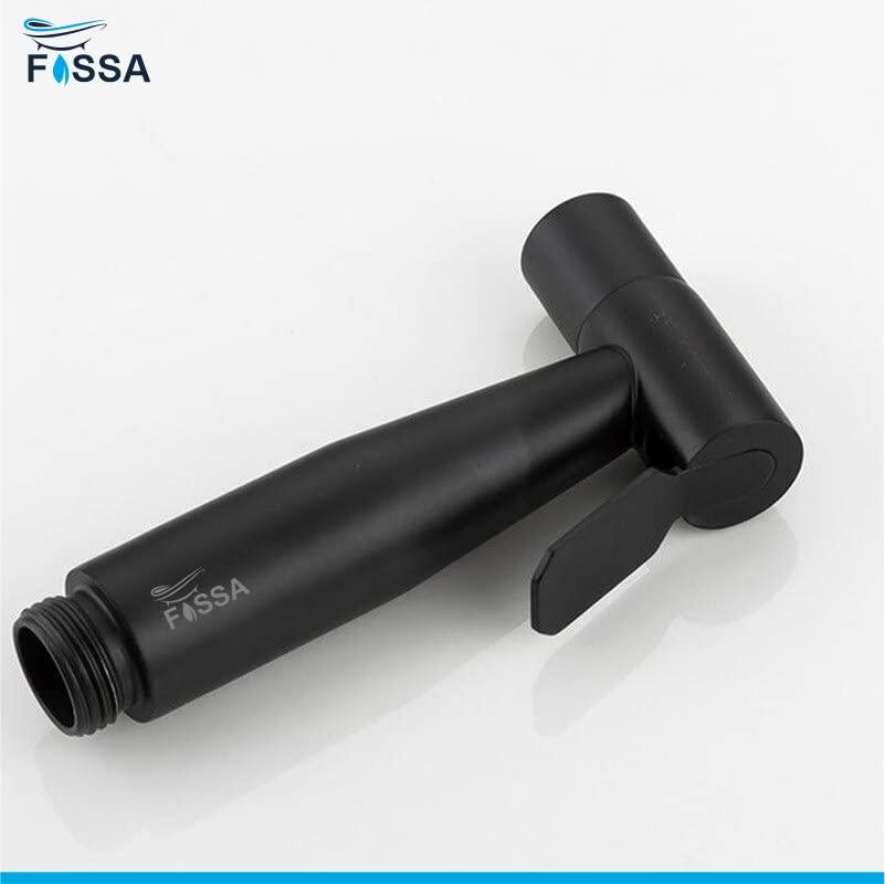 Fossa Hand Held Bidet Sprayer Premium Stainless Steel Sprayer Shattaf - Bidet Spray Head for Toilet, Hand Bidet Sprayer for Toilet Black