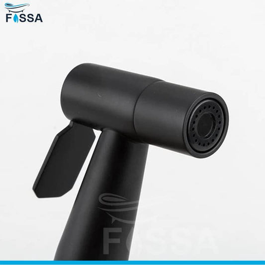 Fossa Hand Held Bidet Sprayer Premium Stainless Steel Sprayer Shattaf - Bidet Spray Head for Toilet, Hand Bidet Sprayer for Toilet Black